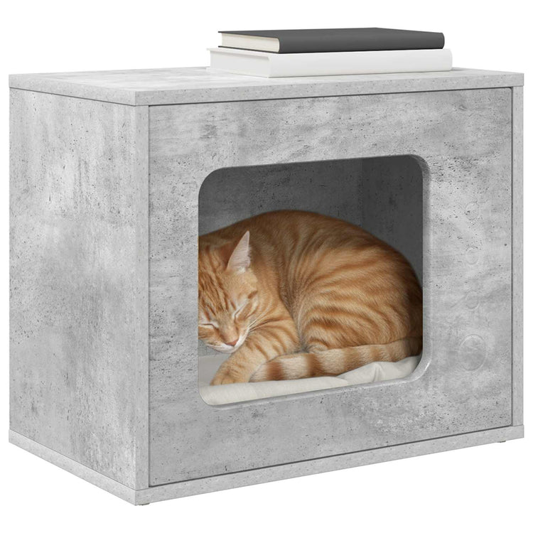 Vidaxx Katzenhaus Beton 51 x 30 x 42,5 cm verarbeitetes Holz