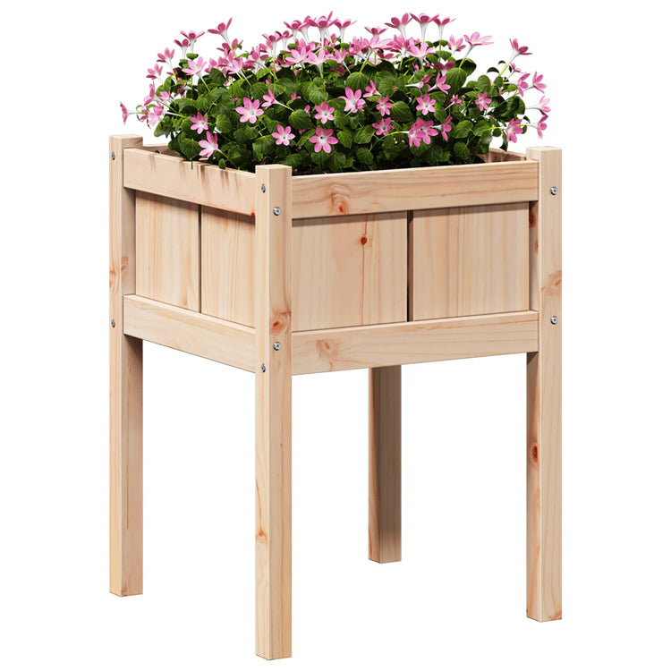 Vidaxx Gartenblumentopf Natur 50 x 50 x 70 cm massives Kiefernholz