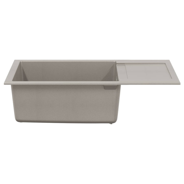 Vidaxx graues Waschbecken 780 x 500 mm 80 % Quarz und 20 % Harz