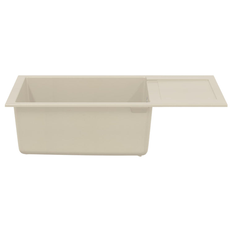 Vidaxx Waschbecken Beige 780 x 500 mm 80 % Quarz und 20 % Harz