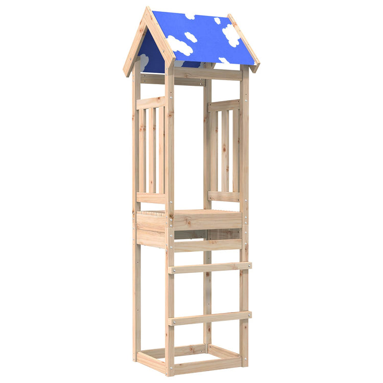 Vidaxx Spielturm braun 52,5 x 46,5 x 208 cm massives Kiefernholz