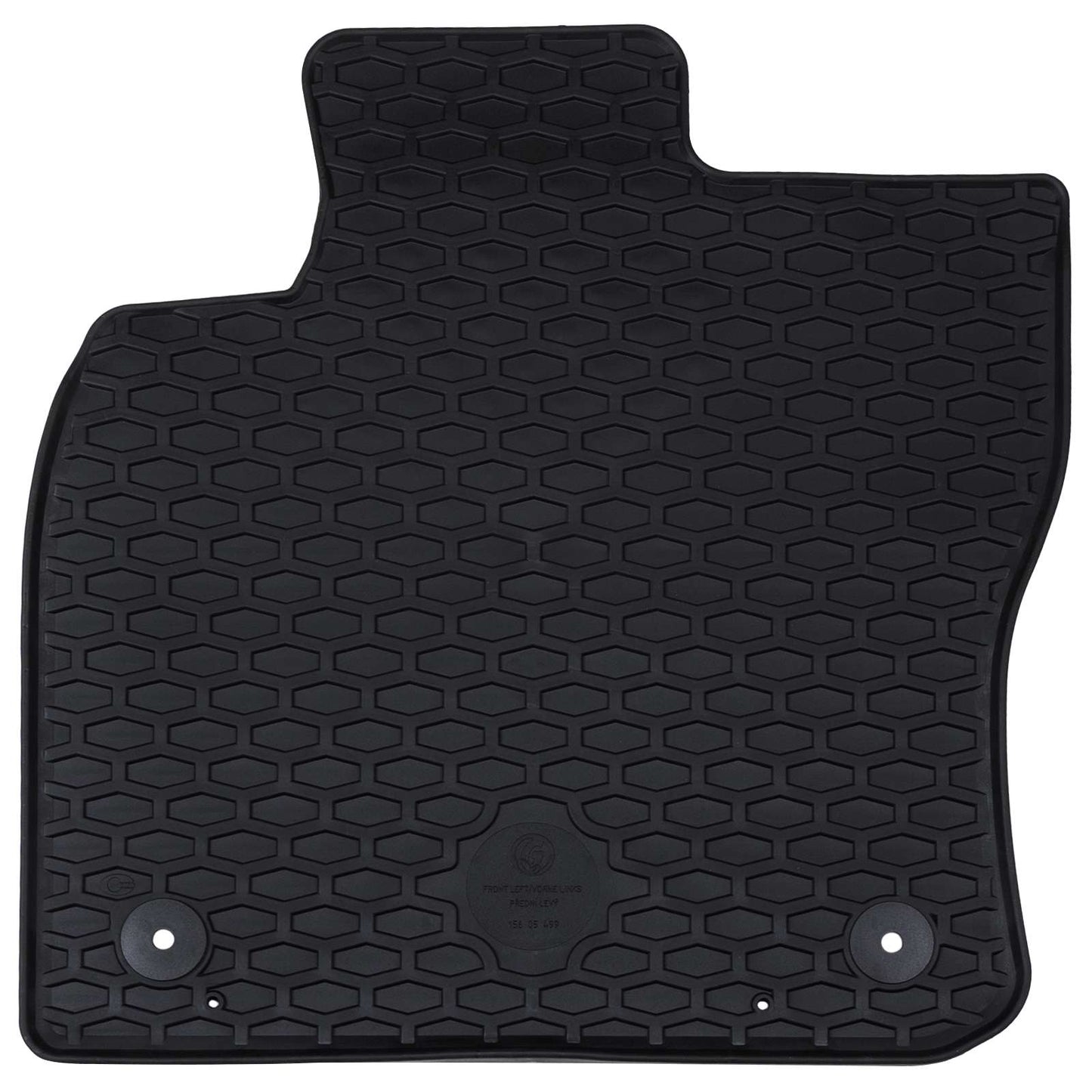 VidaXL Auto-Fußmatte 4 Stück schwarz TPE