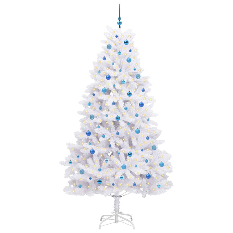 Vidaxx künstlicher klappbarer Weihnachtsbaum weiß 240 cm PVC und Stahl
