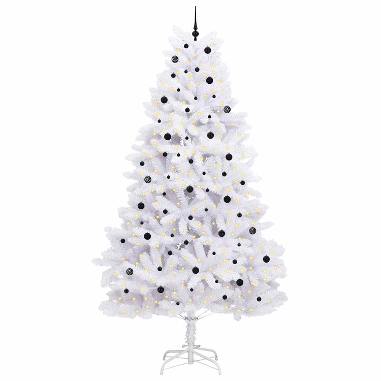 Vidaxx künstlicher klappbarer Weihnachtsbaum weiß 300 cm PVC und Stahl