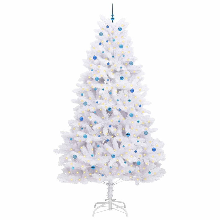 Vidaxx künstlicher klappbarer Weihnachtsbaum weiß 300 cm PVC und Stahl