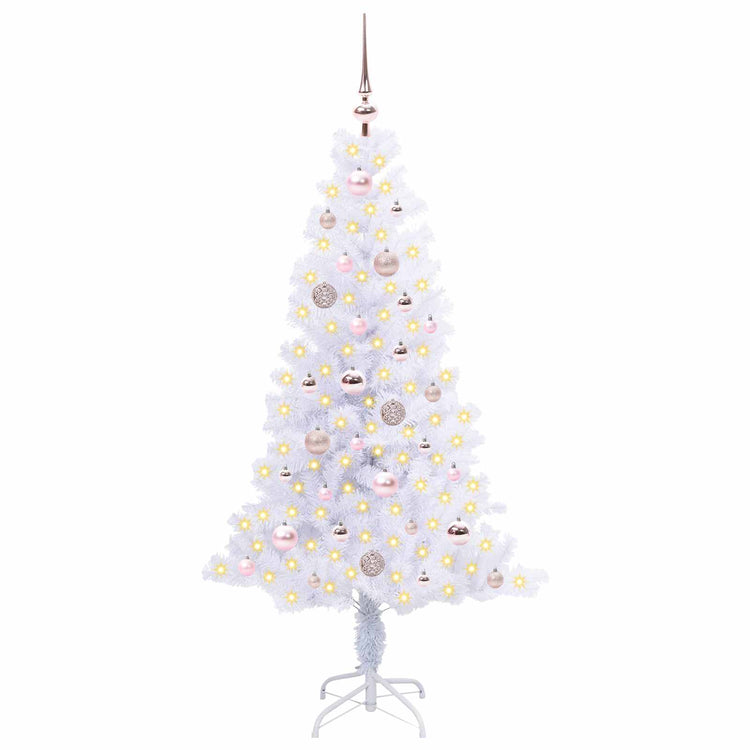 Künstlicher Weihnachtsbaum von Vidaxx mit 150 LEDs, weiß, 150 cm, PVC und Stahl