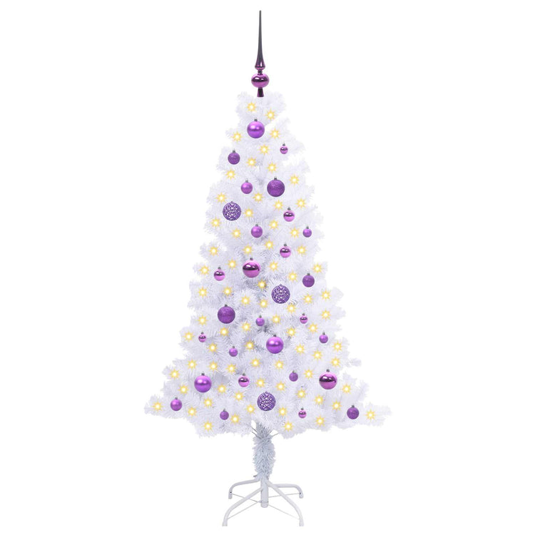 Künstlicher Weihnachtsbaum von Vidaxx mit 150 LEDs, weiß, 150 cm, PVC und Stahl
