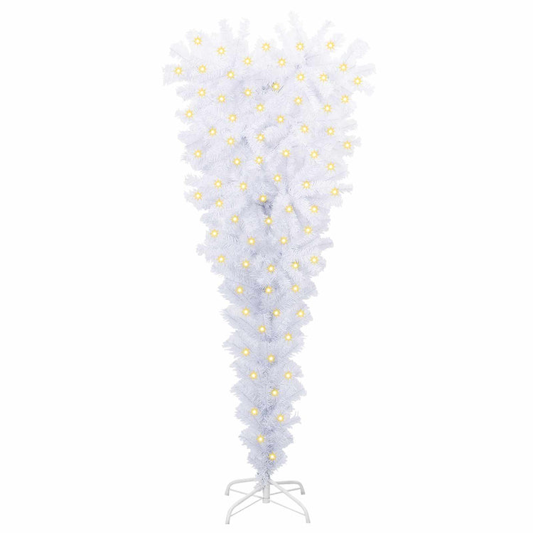 Künstlicher Weihnachtsbaum von Vidaxx mit 150 LEDs, weiß, 120 cm, PVC und Stahl