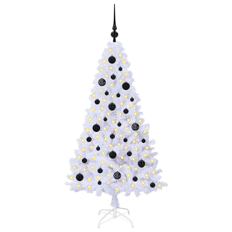 Künstlicher Weihnachtsbaum von Vidaxx mit 150 LEDs, weiß, 150 cm, PVC und Stahl