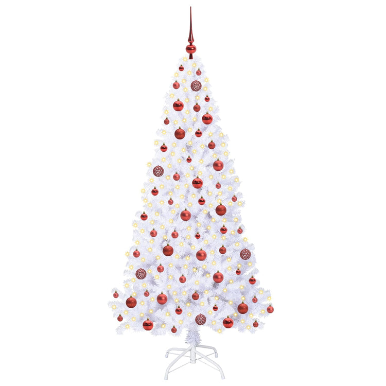Künstlicher Weihnachtsbaum von Vidaxx mit 300 LEDs, weiß, 180 cm, PVC und Stahl