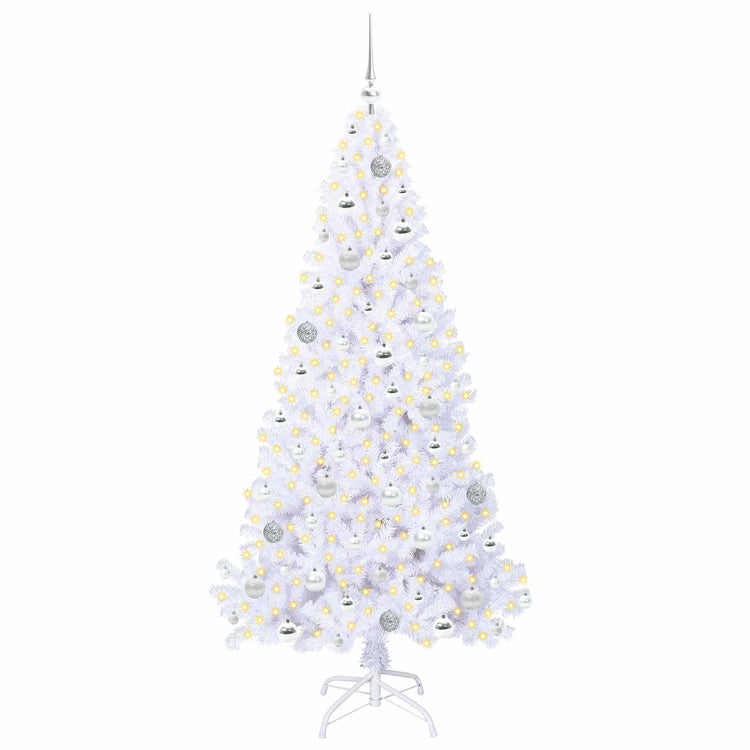 Künstlicher Weihnachtsbaum von Vidaxx mit 300 LEDs, weiß, 180 cm, PVC und Stahl