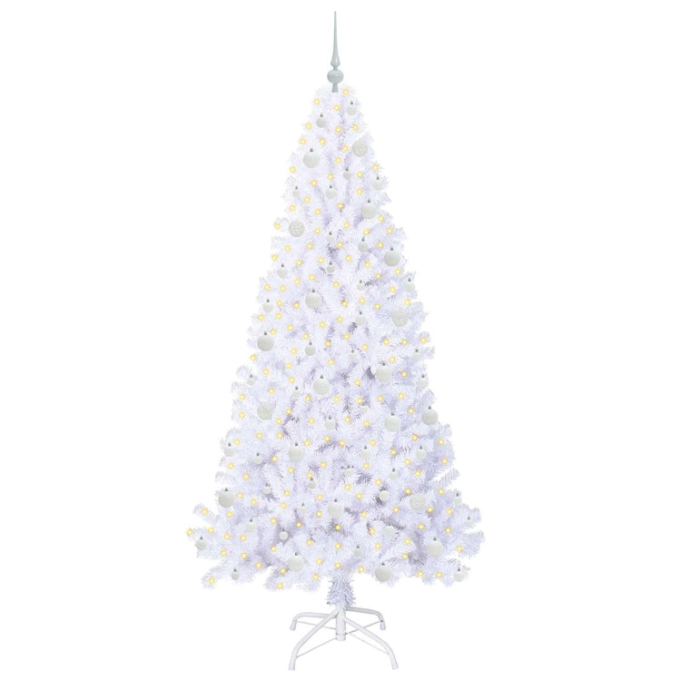 Künstlicher Weihnachtsbaum von Vidaxx mit 300 LEDs, weiß, 210 cm, PVC und Stahl
