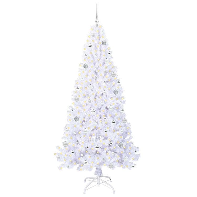Künstlicher Weihnachtsbaum von Vidaxx mit 300 LEDs, weiß, 210 cm, PVC und Stahl