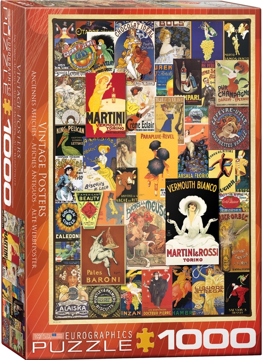 Eurographics - Vintage-Poster - 1000 Teile 48×68cm (B×H) – Puzzle