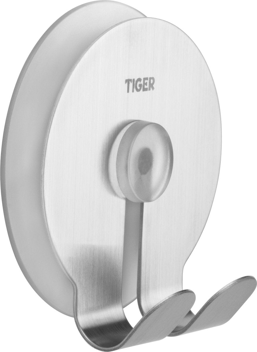 Tiger – Handtuchhaken Twin – gebürsteter Edelstahl