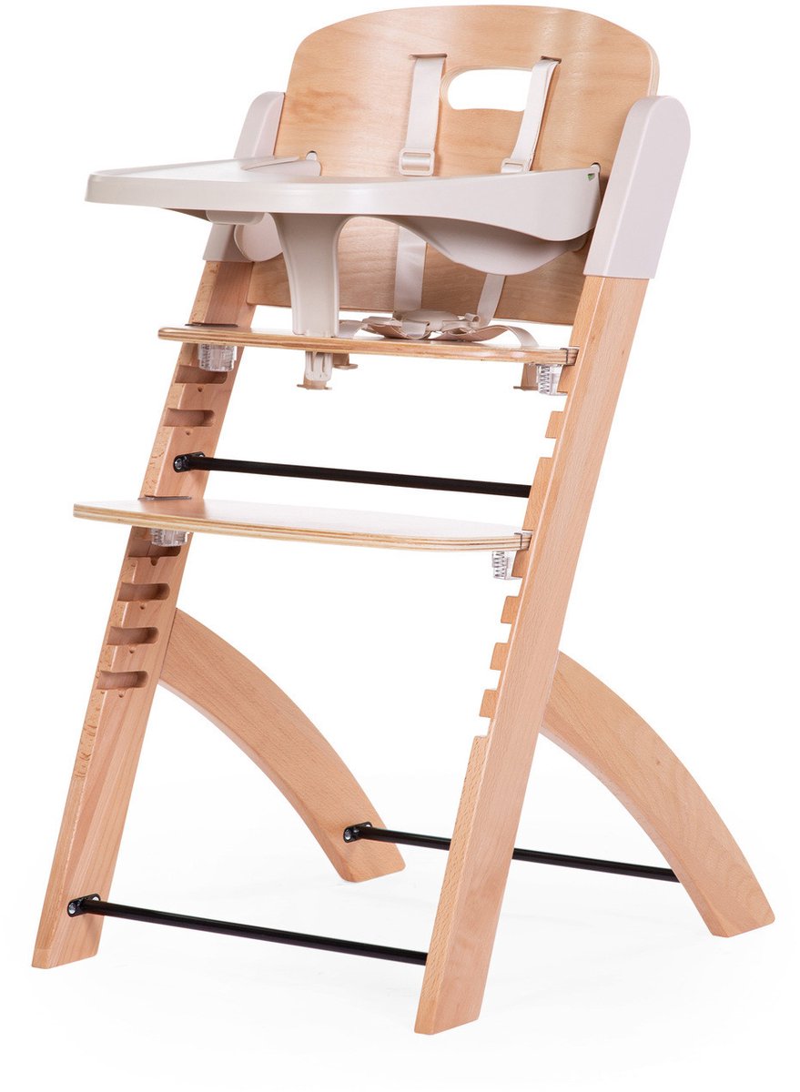 Childhome – Evosit Mitwachsstuhl mit Esstablett – verstellbarer und stilvoller Hochstuhl – von 6 m – 0 bis 85 kg