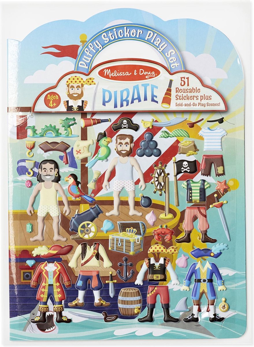 Melissa Doug – Puffy Sticker-Spielset – Pirat