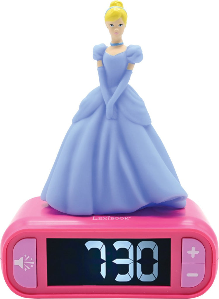 Lexibook Disney Princess Cinderella Nachtlichtwecker mit Geräuschen