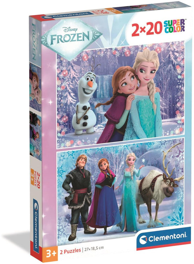 Clementoni - Puzzle - 2x20 Teile - Frozen 2 - Puzzle für Kinder - ab 3 Jahren
