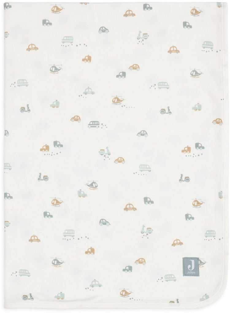 Jollein Krippendecke Jersey 75x100cm – Krippendecke Baby – für unterwegs