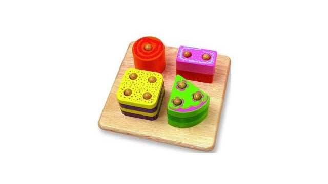 Pintoy Pintoy hölzernes Zähl- und Formenpuzzle