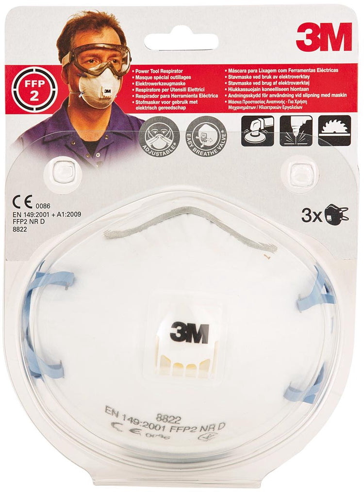 3 m 1061814 – Staubmaske 8822c3n ffp2 3 Stück | 1 Stk