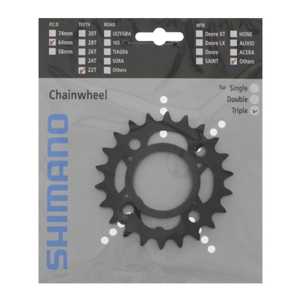 Shimano-Kette Top 26T Acera FC-M391 Schwarz