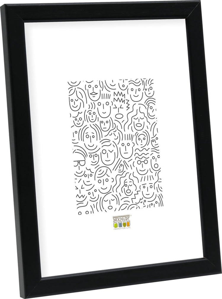 Deknudt Frames Fotorahmen S41JL2 – Schwarz – Holz – Foto A4: 21 x 29,7 cm