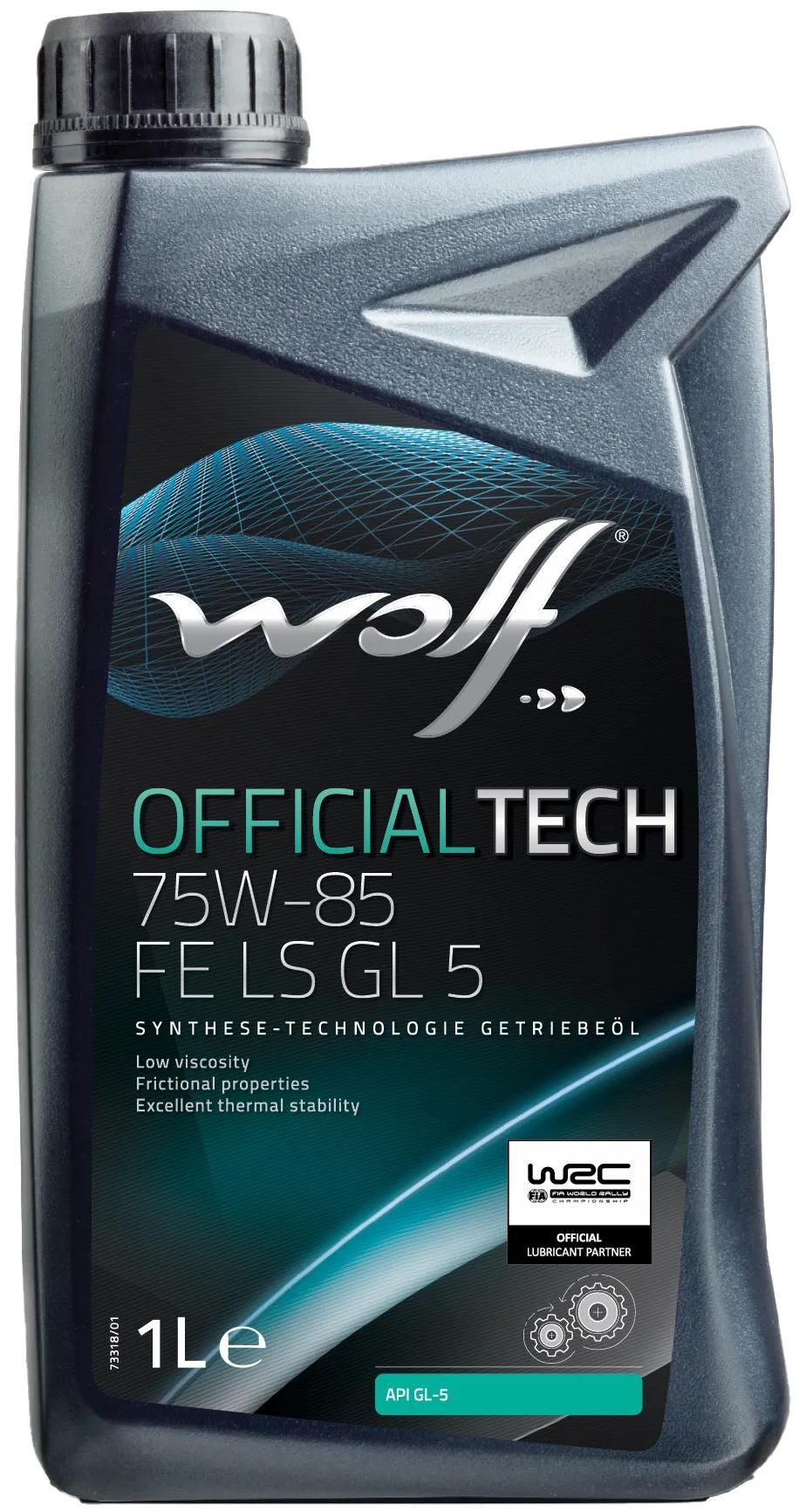 Wolf-Getriebeöl, offizielles Tech-Fe-LS-GL-5-Getriebeöl, 1 l Offt. 75w85 fe ls