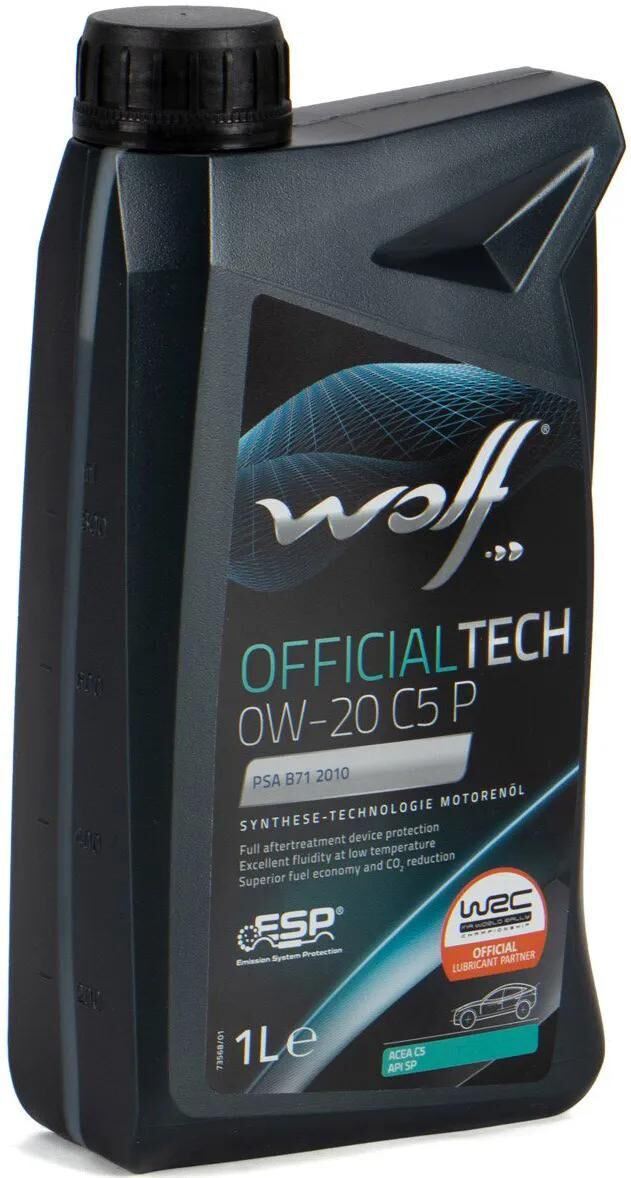 Wolf Motoröl offiziell C5p. Motoroil 0w20 1l offi.tech c5p