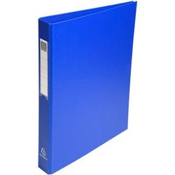 Ringbücher Exacompta Karton PP 26x32cm Rückenbreite 4cm blau 4-Ring-D-Mechanik