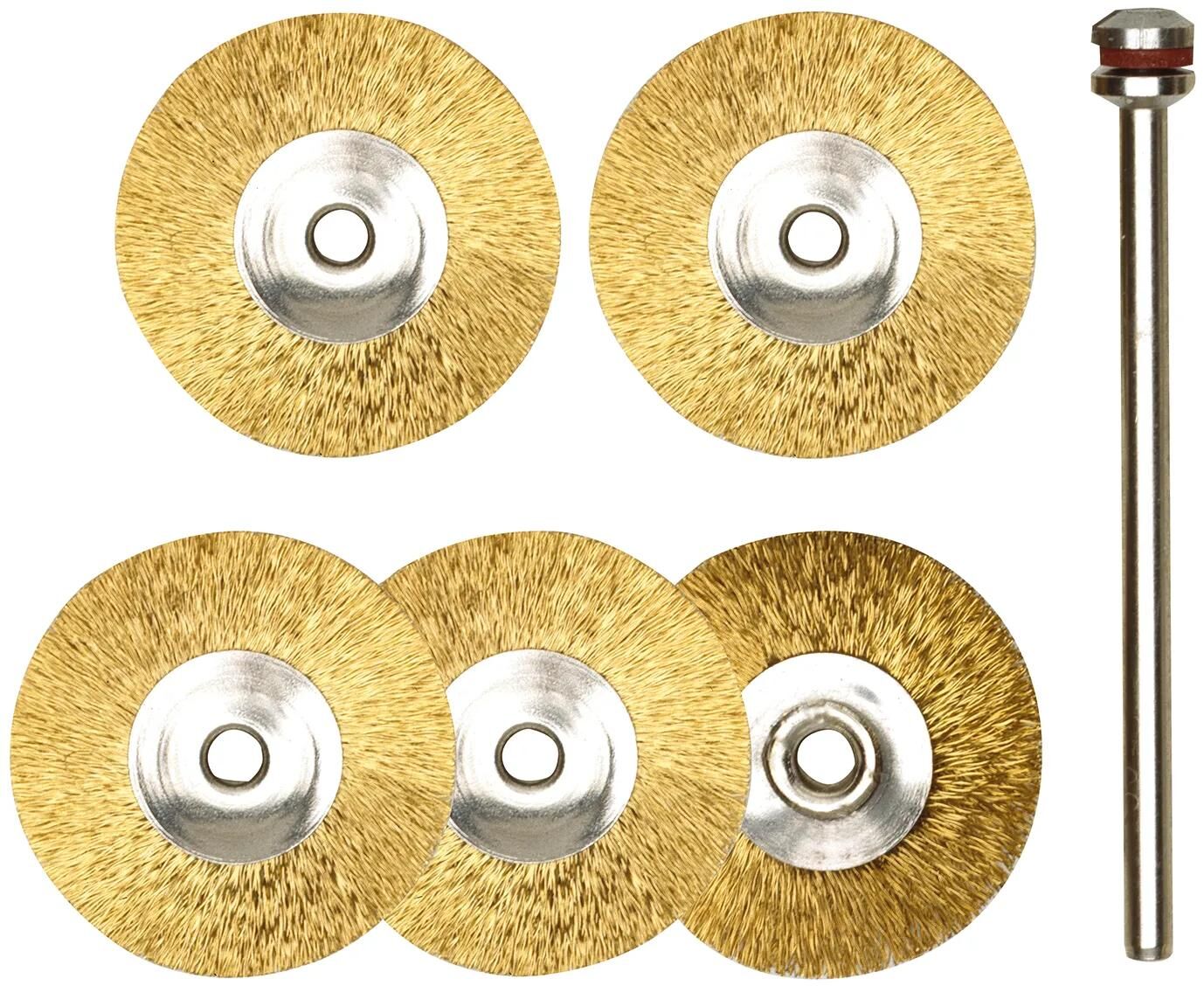 Proxxon -Messing -Roundbürstensatz D = 22 mm 5 Stcs.