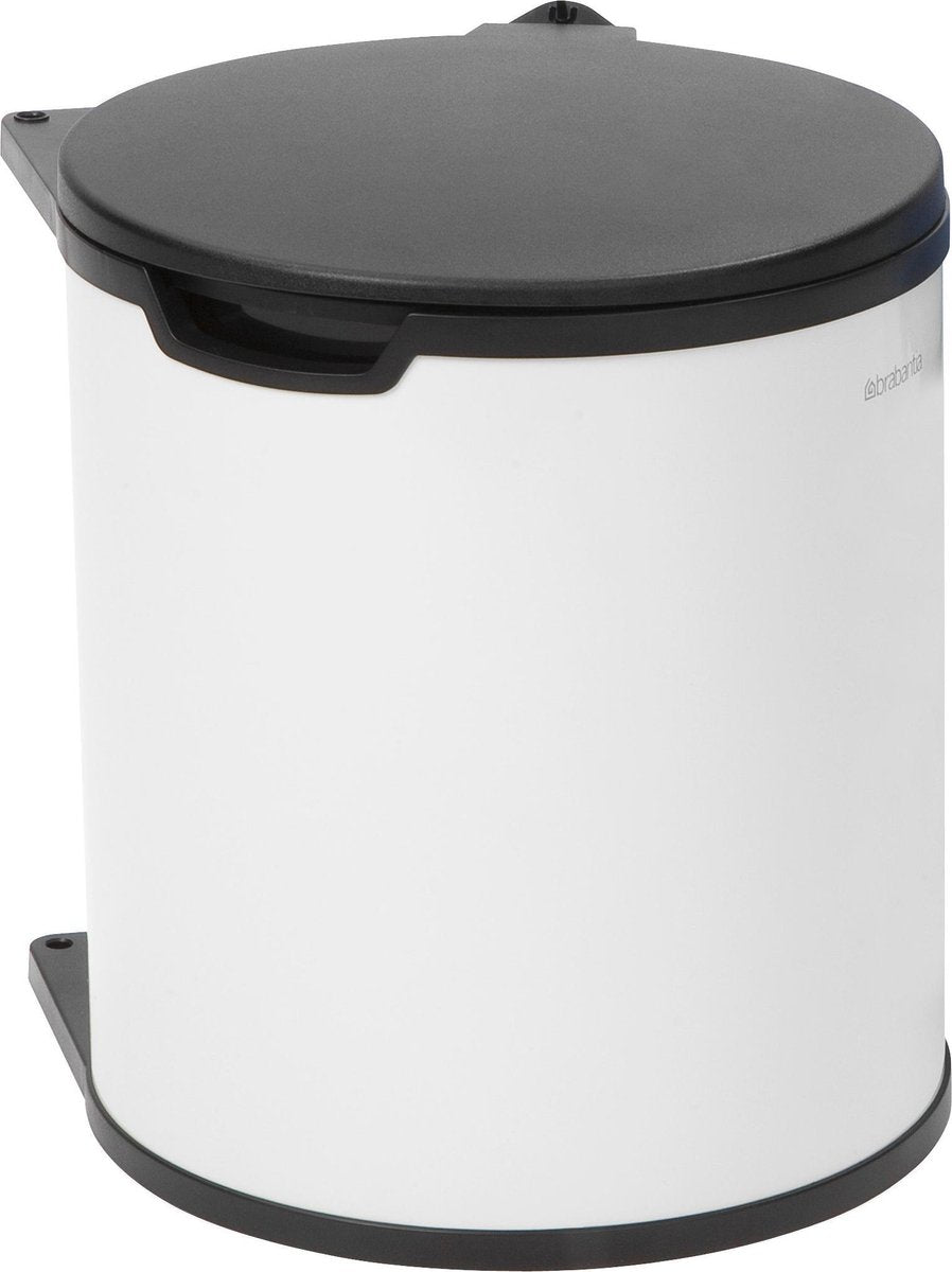 Brabantia Einbau-Abfallbehälter – 15 Liter – Weiß