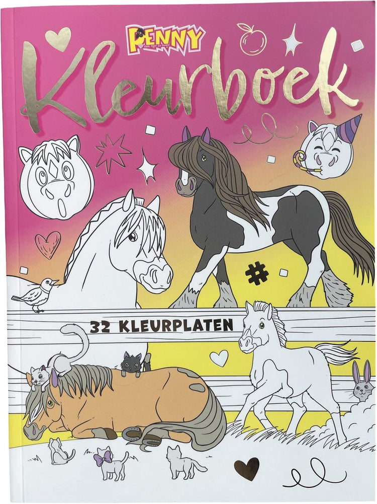 Penny-Malbuch für Kinder – Malbuch – Malbücher – Zeichnen – Pferdesachen – Zeichenbuch – Ausmalen – Malseiten – Einhorn-Spielzeug – Basteln – Pferd – Ponys – Pony – Pferdespielzeug – Geschenk für Mädchen
