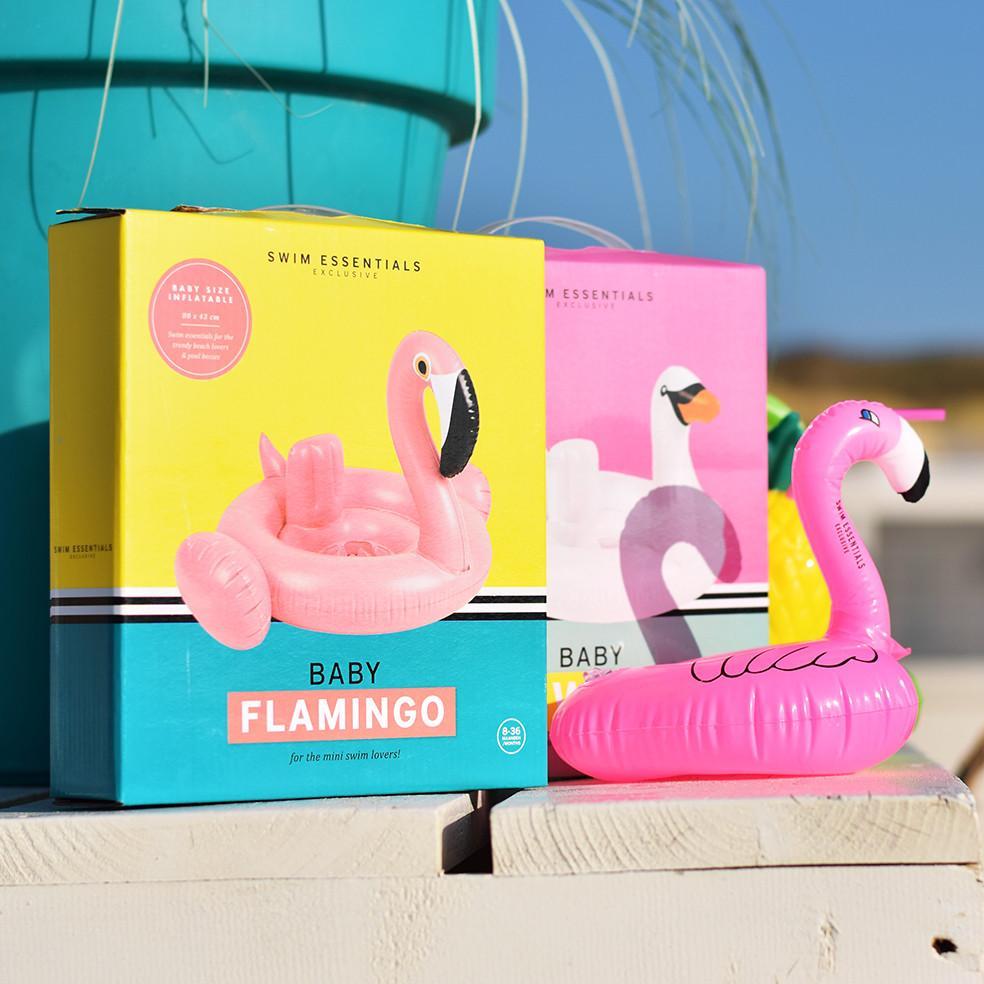 Dreamscape | Pink aufblasbarer Tassenhalter Flamingo