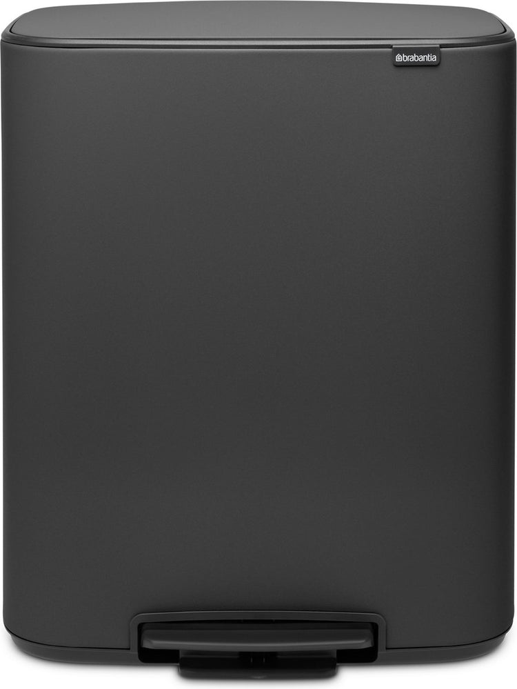 Brabantia Bo Abfallbehälter – 60 Liter – 1 Fach – Mineral Infinite Grey