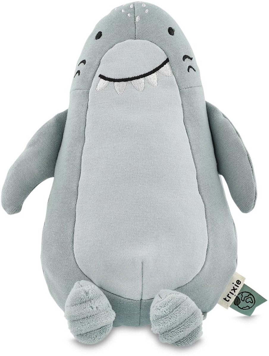 Trixie Kuscheltier Mr. Shark – 0m+ – schön als Geburtsgeschenk – recycelter Stoff