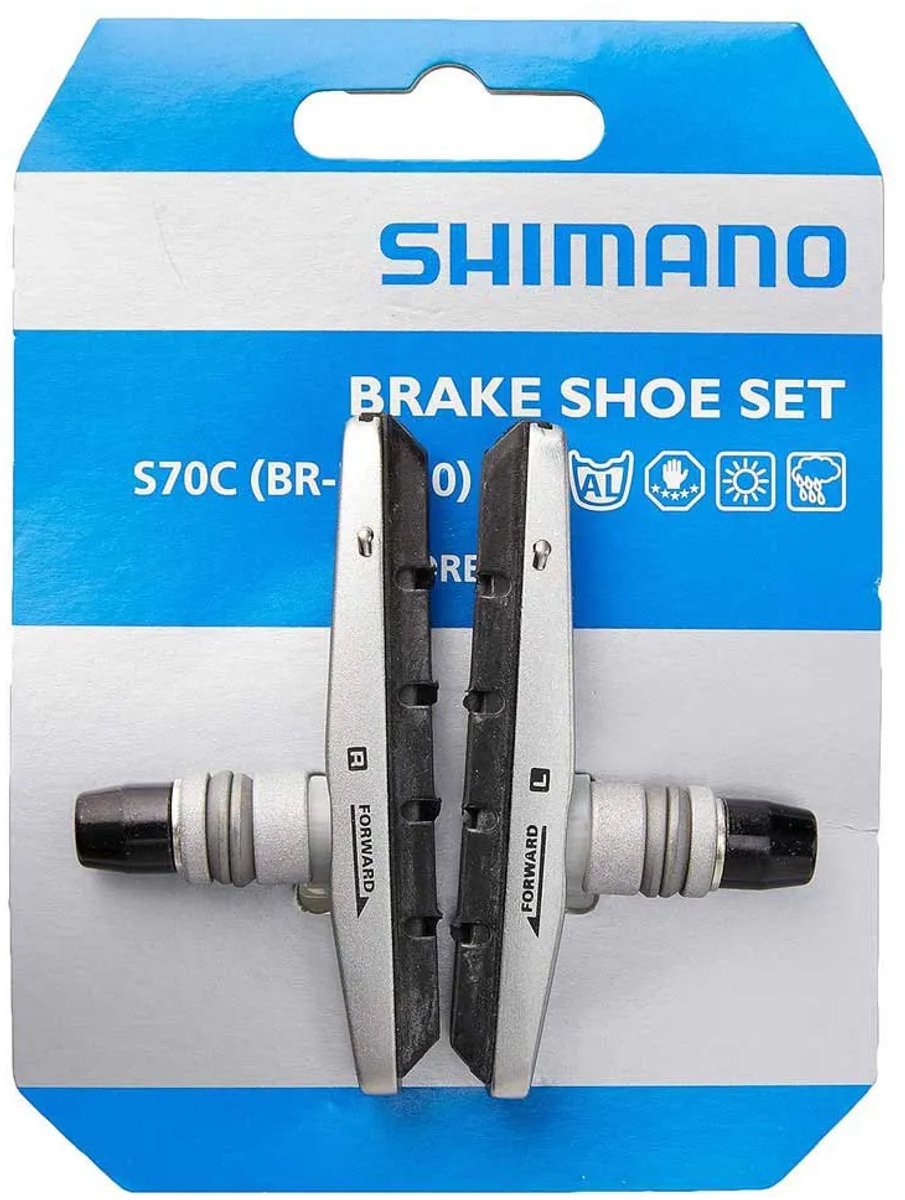 Shimano Velgrem Block Set S70C V-Brake Silber