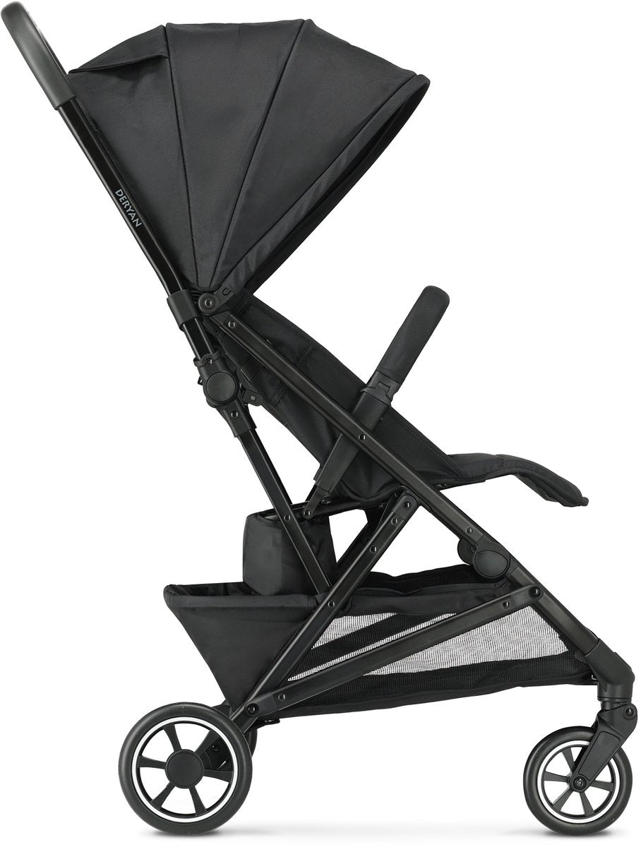 Deryan Easy2 Luxus-Buggy – leicht – kompakt – faltbar – Schwarz