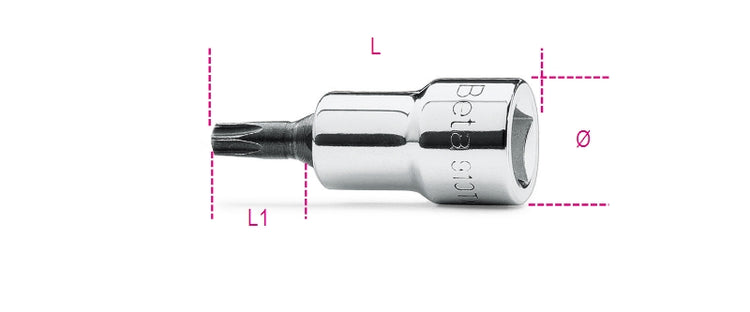 Beta 910tx Schraubendreher-Steckschlüssel T25 Torx 3 8
