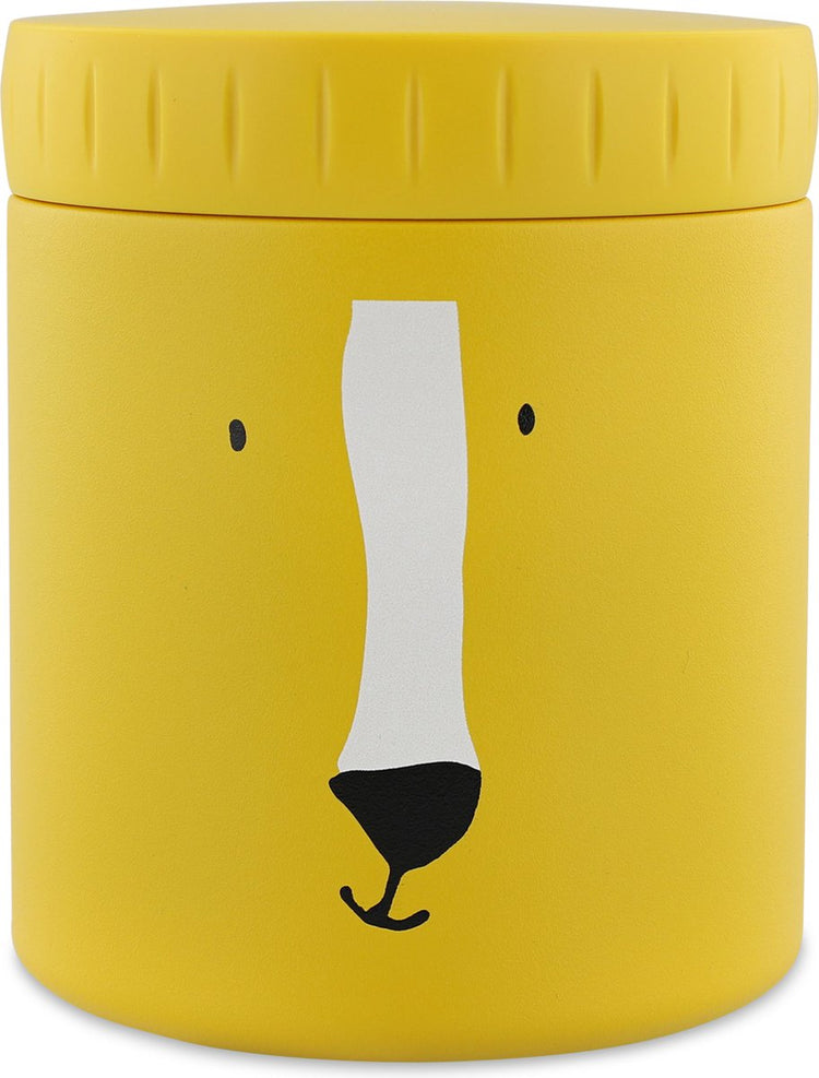 Trixie Thermosbehälter - mr. Löwe - Thermotopf für Kinder - 350 ml - Thermobecher aus Edelstahl - ideal für Babysnacks - Gelb