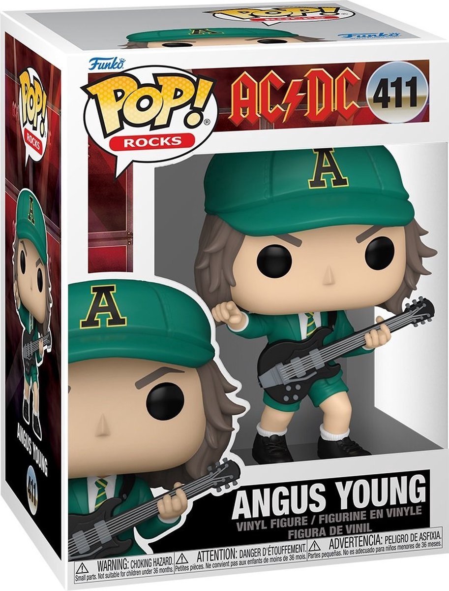Funko Pop rockt: AC DC Angus Young (grünes Outfit) Pop #411