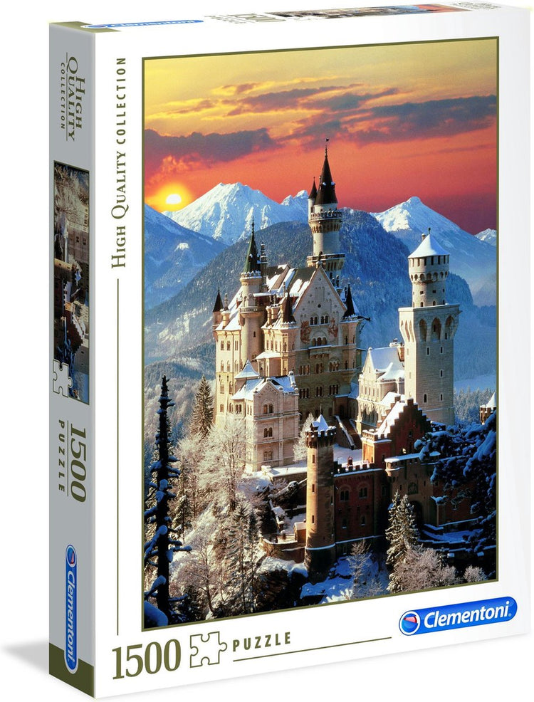 Clementoni – Puzzle – 1500 Teile – Neuschwanstein – Puzzle für Erwachsene – hochwertige Sammlung
