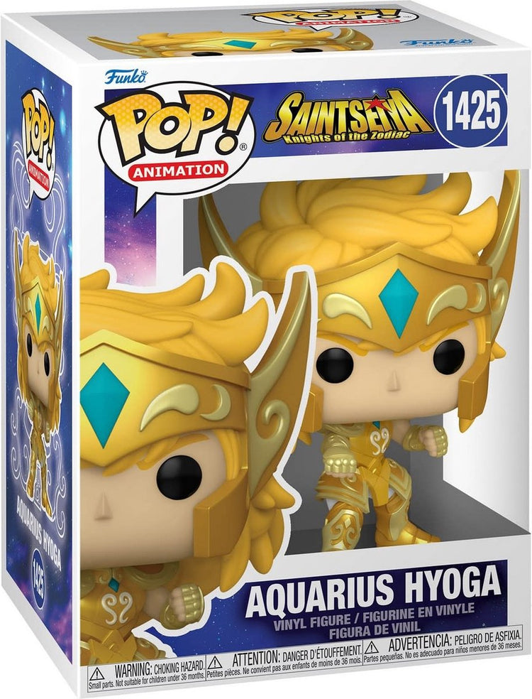 Funko Saint Seiya – Pop! Animationsfigur Gold Wassermann Hyoga 9 cm Sammelfigur – mehrfarbig