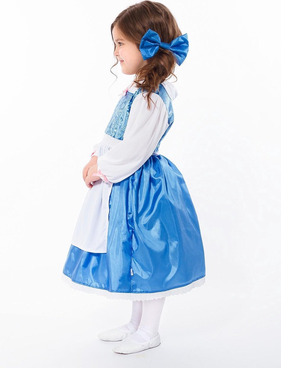 Kleine Abenteuer – blaues Belle-Kleid – Größe 116 128