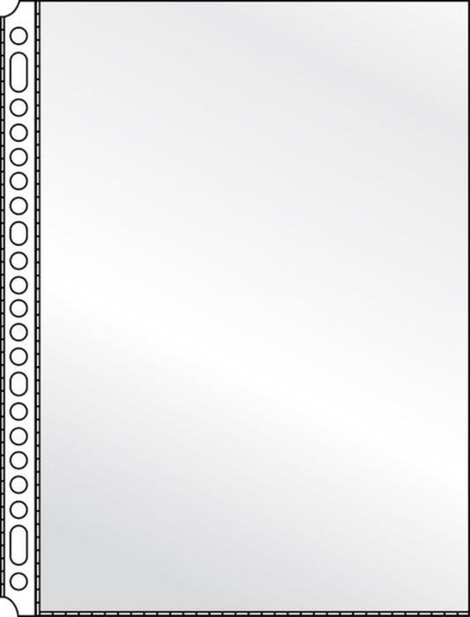 Kangaro-Showtaschen A4 – 23 Löcher – PP 80 Mikron – genarbt – Karton 100 Stück – K-14028