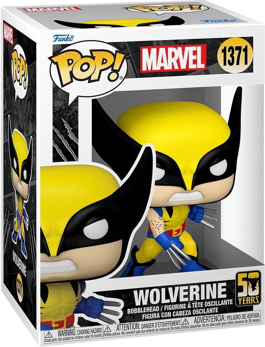 Funko Pop Marvel: Wolverine 50th – Wolverine (klassisch) – Pop #1371