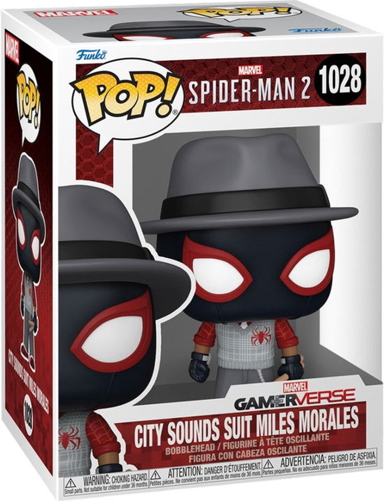 Funko Spider-Man 2 – City Sounds Suit Miles Morales Vinylfigur 1028 Pop! mehrfarbiges PVC -