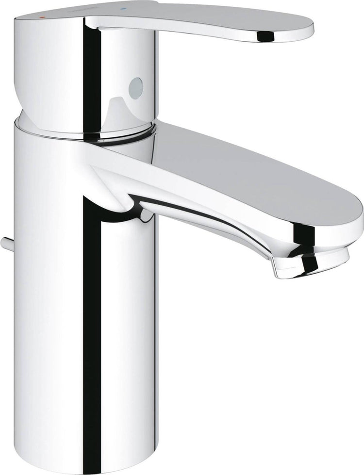 Grohe Eurostyle Cosmopolitan Waschtischarmatur – Standardauslauf – mit ausziehbarem Ablaufgarnitur – Chrom – wassersparend