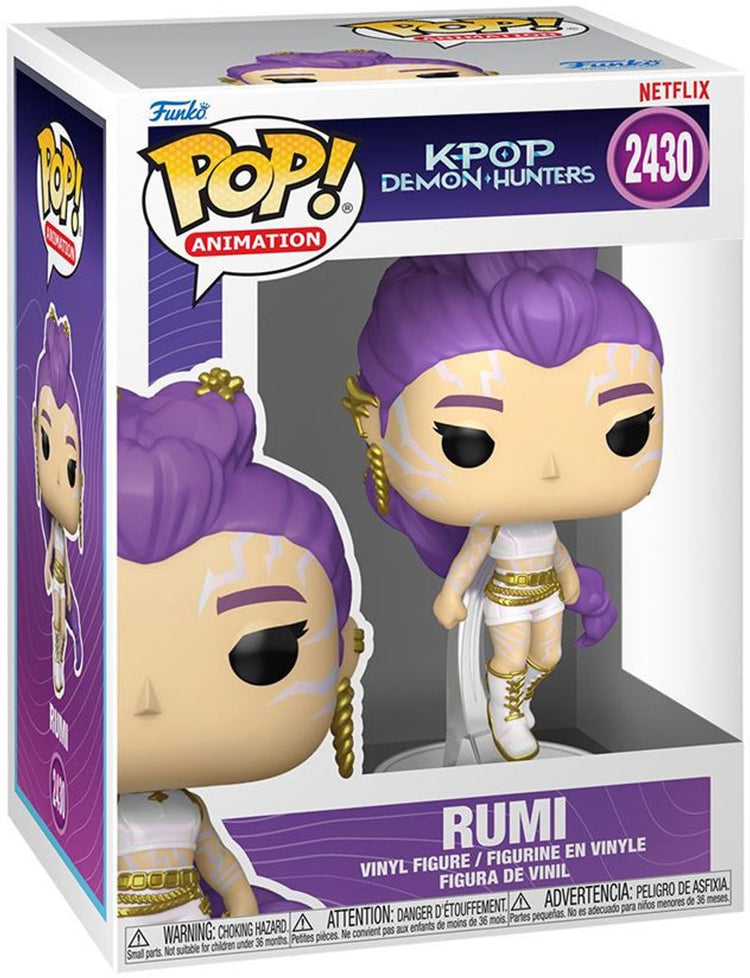 Funko-Pop-Animation: Kpop-Dämonenjäger – Rumi mit einer Chance von 1 zu 6, im Dunkeln zu leuchten